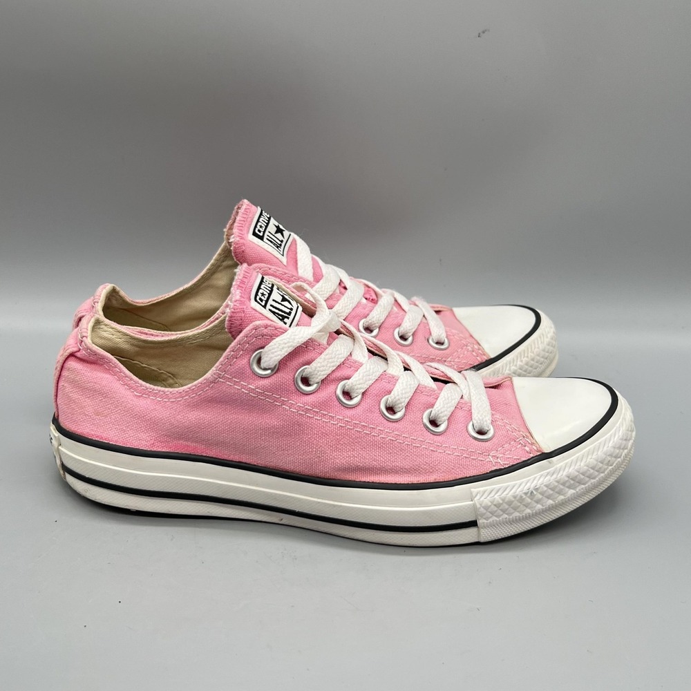 Converse Shoes Womens 6.5 Pink Canvas Chuck Taylor All Star 2 Low Top Sneakers